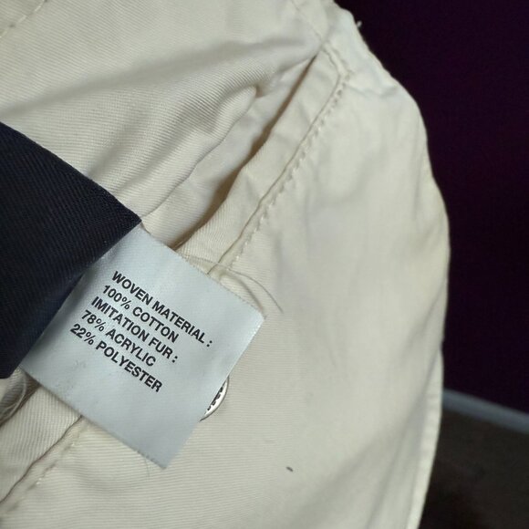 GAP Vintage Y2K Early 00's Reversible Brown and Beige Faux Fur Vest | Size M - Picture 8 of 9